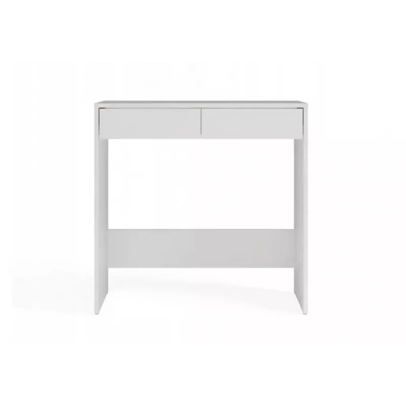 Escritorio top e shop MARINA 2S, blanco, aglomerado, 810×500×800 mm, 2 cajones, tablero laminado