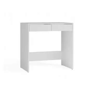 Escritorio top e shop MARINA 2S, blanco, aglomerado, 810×500×800 mm, 2 cajones, tablero laminado