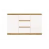Cómoda top e shop ARTISAN 2 puertas 3 cajones, 1200×400×750 mm, blanca, tablero de partículas