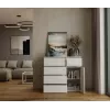 Cómoda top e shop MALWA 1D5S, 5 cajones, 1 puerta batiente, blanca, 1000×400×930 mm, tablero de partículas