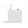 Cómoda top e shop MALWA 1D5S, 5 cajones, 1 puerta batiente, blanca, 1000×400×930 mm, tablero de partículas