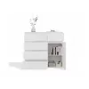 Cómoda top e shop MALWA 1D5S, 5 cajones, 1 puerta batiente, blanca, 1000×400×930 mm, tablero de partículas