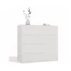 Cómoda top e shop MALWA 1D5S, 5 cajones, 1 puerta batiente, blanca, 1000×400×930 mm, tablero de partículas