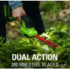Tijeras cortacésped a batería GreenWorks 1600607VA — cuchilla de acero inoxidable de 12 cm, 24 V Li‑Ion 2 Ah