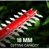 Tijeras cortacésped a batería GreenWorks 1600607VA — cuchilla de acero inoxidable de 12 cm, 24 V Li‑Ion 2 Ah