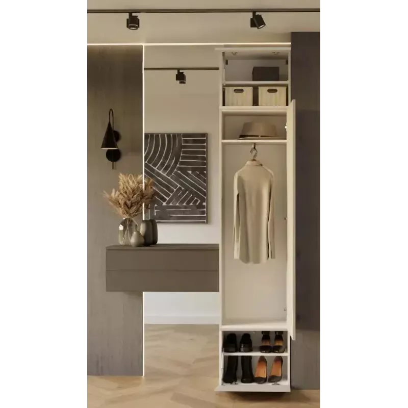 Armario top e shop HAGA cashmere 3 puertas, 2380×500×350 mm, tablero de partículas, exento