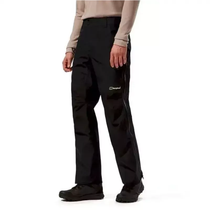 Chaqueta hombre Berghaus Deluge Pro 3.0, Talla M, negro + pantalón cubrepantalón Berghaus Hillwalker, Talla M, negro