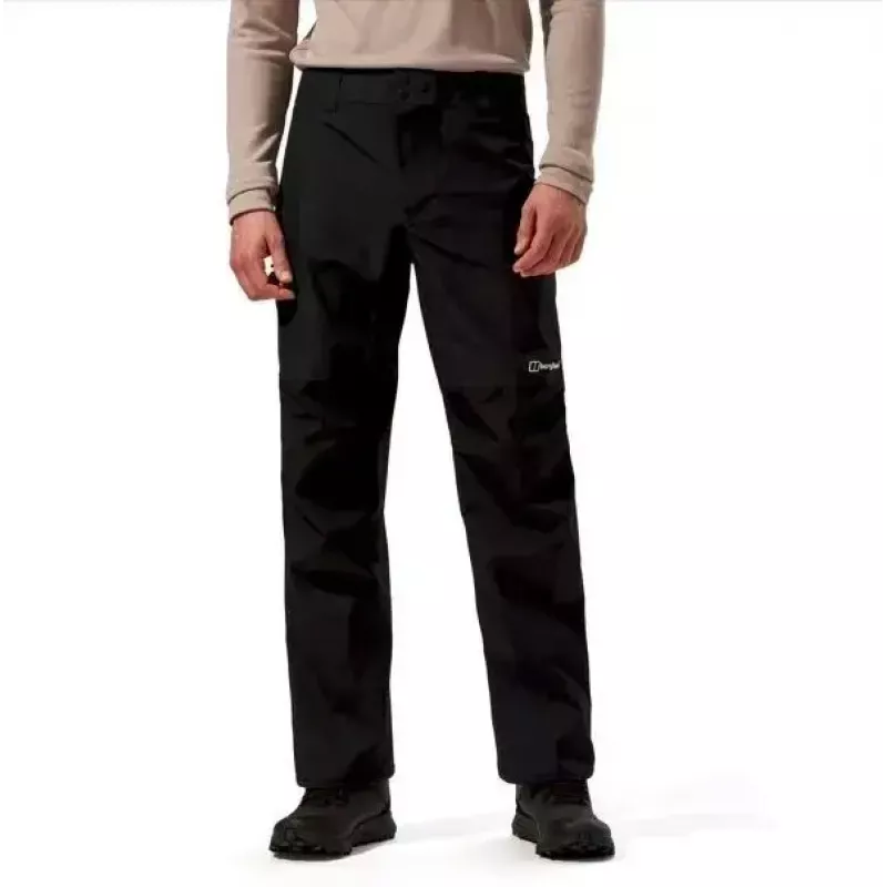 Chaqueta hombre Berghaus Deluge Pro 3.0, Talla M, negro + pantalón cubrepantalón Berghaus Hillwalker, Talla M, negro