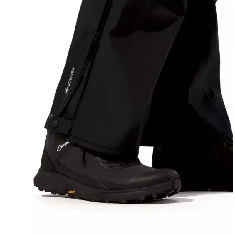 Chaqueta hombre Berghaus Deluge Pro 3.0, Talla M, negro + pantalón cubrepantalón Berghaus Hillwalker, Talla M, negro