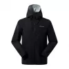 Chaqueta hombre Berghaus Deluge Pro 3.0, Talla M, negro + pantalón cubrepantalón Berghaus Hillwalker, Talla M, negro
