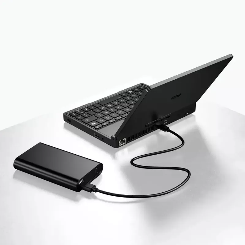 GPD Pocket 4 portátil — AMD Ryzen 7 8840U, 8 inch WQXGA 2560×1600 144Hz táctil, 16GB DDR5, 1TB NVMe, Radeon 780M, Windows 11, LAN, FPR, grafito