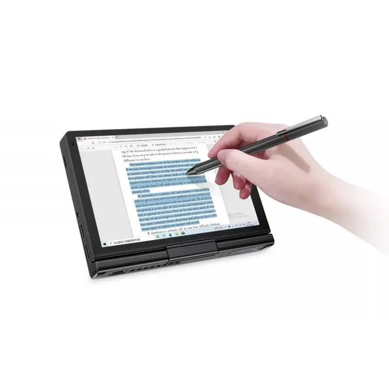 Portátil GPD Pocket 3K1 — 8 inch WUXGA pantalla táctil, Intel i3-1125G4, 16GB RAM, 512GB NVMe, Win 11, LAN, HDMI, BT 5.3