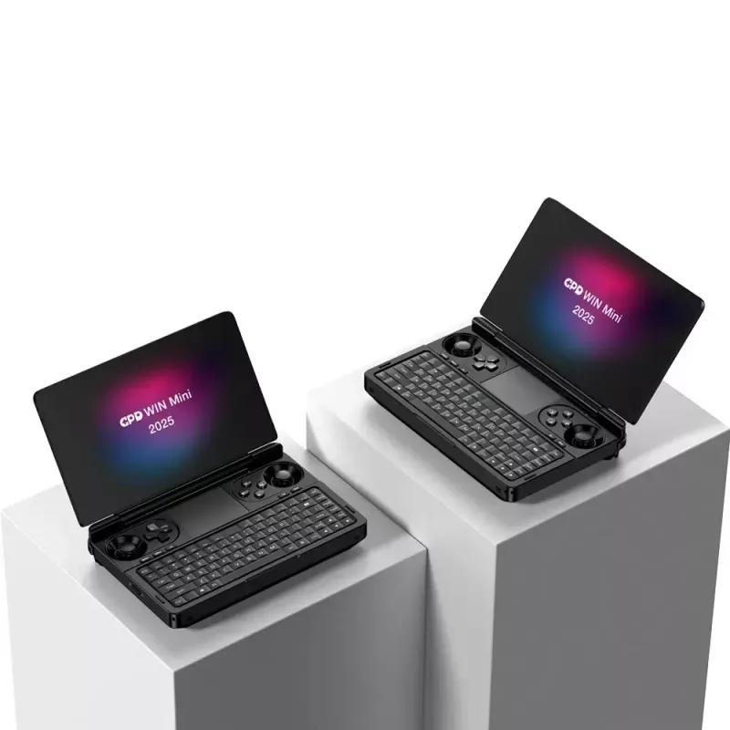 Portátil GPD WinMini HX370 — 7 inch FHD 120Hz táctil, AMD Ryzen AI 9 HX370, 32GB DDR5, 2TB NVMe, Radeon 890M, Win 11, negro