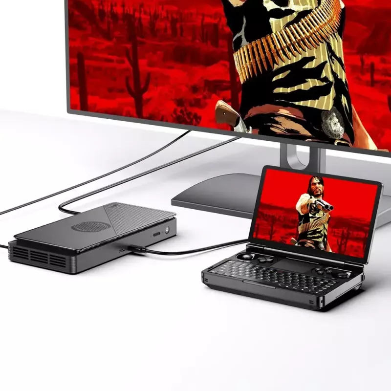 Portátil GPD WinMini HX370 — 7 inch FHD 120Hz táctil, AMD Ryzen AI 9 HX370, 32GB DDR5, 2TB NVMe, Radeon 890M, Win 11, negro