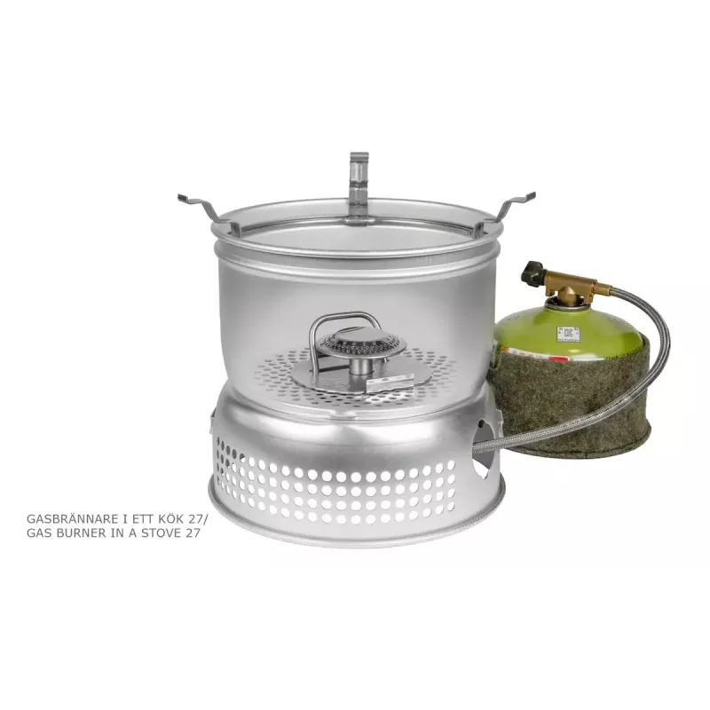 Hornillo de camping Trangia 27-1 UL de Trangia, modelo 140271, hornillo de alcohol ligero para mochileros