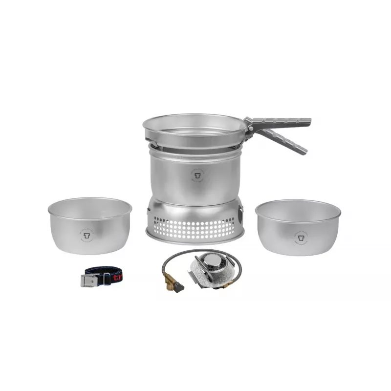 Hornillo de camping Trangia 27-1 UL de Trangia, modelo 140271, hornillo de alcohol ligero para mochileros