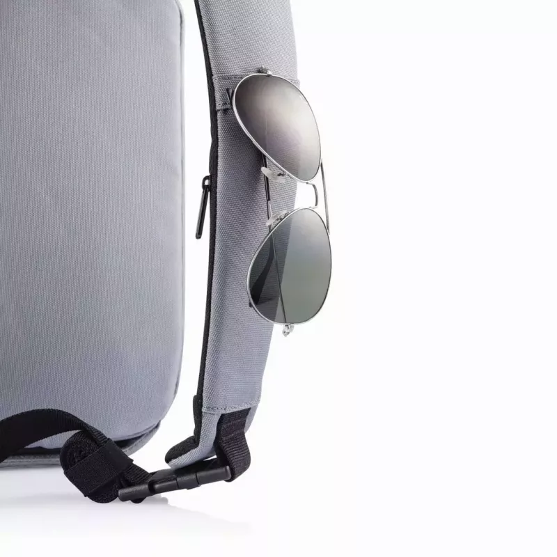 Mochila antirrobo XDDESIGN Bobby Sling gris — ligera, resistente al agua, llevable como bandolera