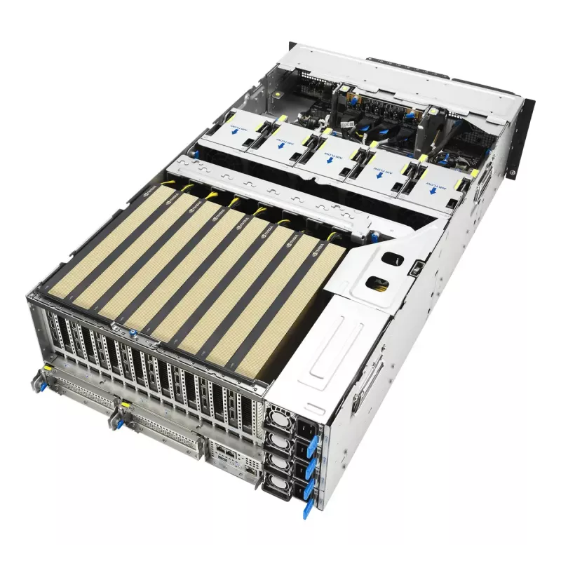 Servidor rack ASUS ESC8000A-E13P (4U) — LGA 6096, AMD EPYC, hasta 3 TB DDR5, 24 DIMM, 3200W PSU, 10GbE