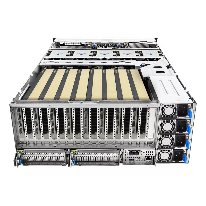 Servidor rack ASUS ESC8000A-E13P (4U) — LGA 6096, AMD EPYC, hasta 3 TB DDR5, 24 DIMM, 3200W PSU, 10GbE
