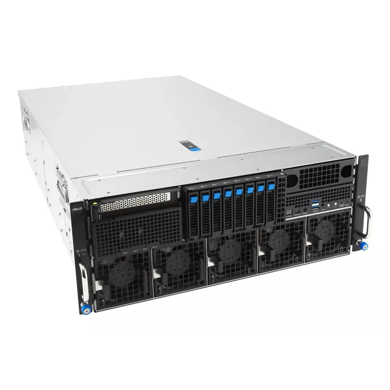 Servidor rack ASUS ESC8000A-E13P (4U) — LGA 6096, AMD EPYC, hasta 3 TB DDR5, 24 DIMM, 3200W PSU, 10GbE
