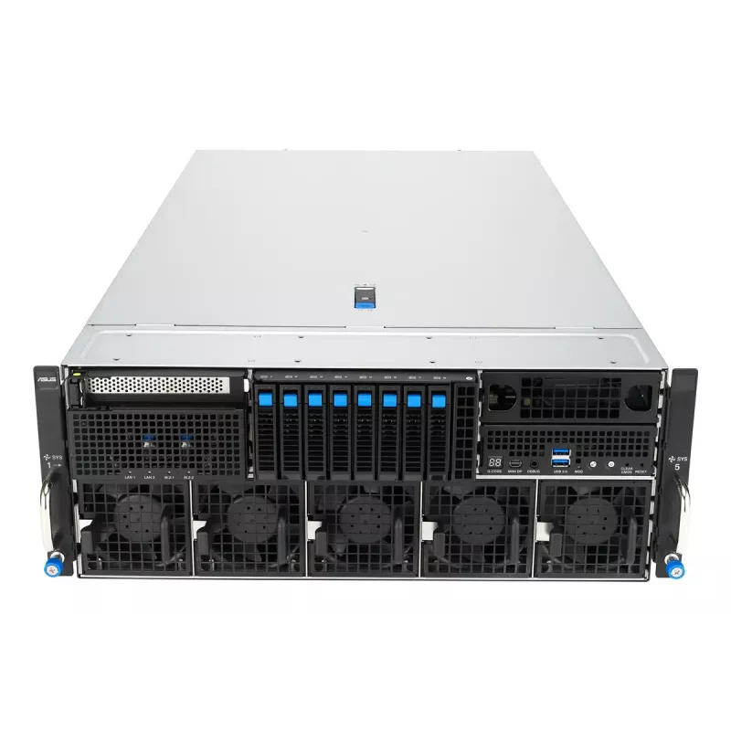 Servidor rack ASUS ESC8000A-E13P (4U) — LGA 6096, AMD EPYC, hasta 3 TB DDR5, 24 DIMM, 3200W PSU, 10GbE