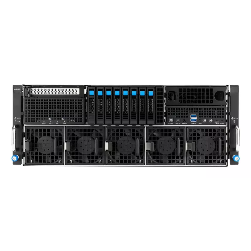Servidor rack ASUS ESC8000A-E13P (4U) — LGA 6096, AMD EPYC, hasta 3 TB DDR5, 24 DIMM, 3200W PSU, 10GbE