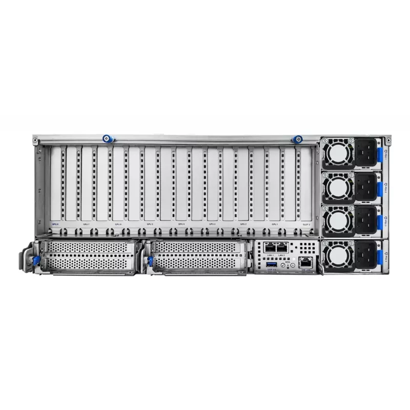 Servidor rack ASUS ESC8000A-E13P (4U) — LGA 6096, AMD EPYC, hasta 3 TB DDR5, 24 DIMM, 3200W PSU, 10GbE
