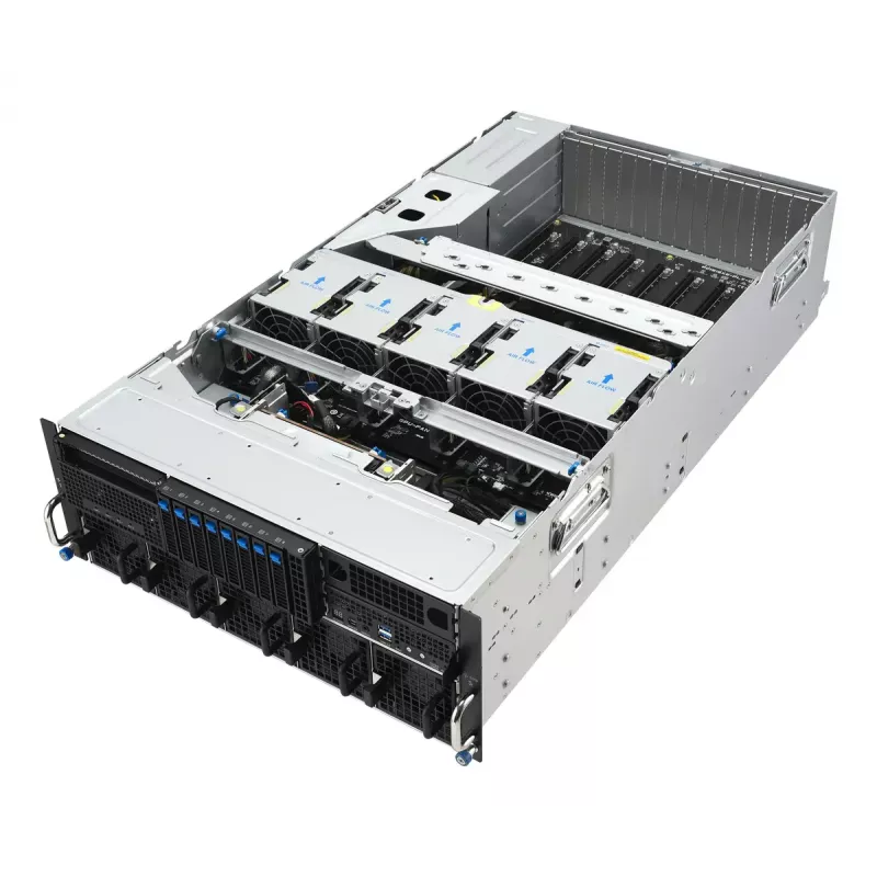Servidor rack ASUS ESC8000A-E13P (4U) — LGA 6096, AMD EPYC, hasta 3 TB DDR5, 24 DIMM, 3200W PSU, 10GbE