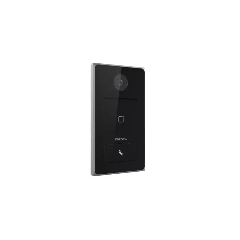 Videoportero Hikvision DS-KV6133-ME1, 2 MP, 1920×1080, 129° HF, visión nocturna IR 2,5 m, IP65, negro