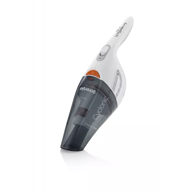 Gorenje MVC72FW aspirador de mano negro, blanco sin bolsa