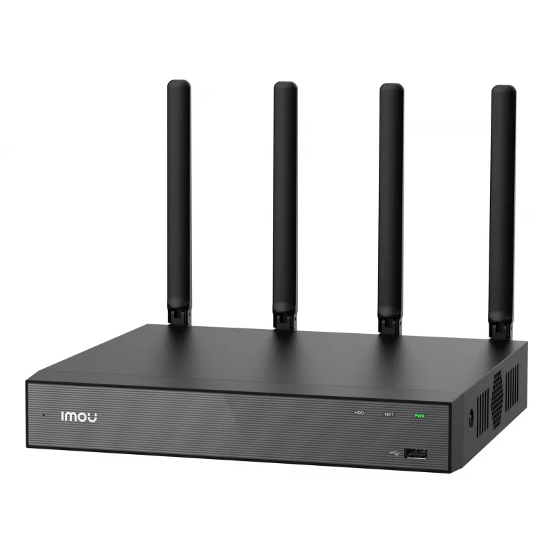 Grabador de vídeo en red IMOU N110W - NVR Wi-Fi 6 de 10 canales, máx. 2592x1944, Wi-Fi de doble banda, disco duro SATA de hasta 16 TB, Ethernet 10/100, negro