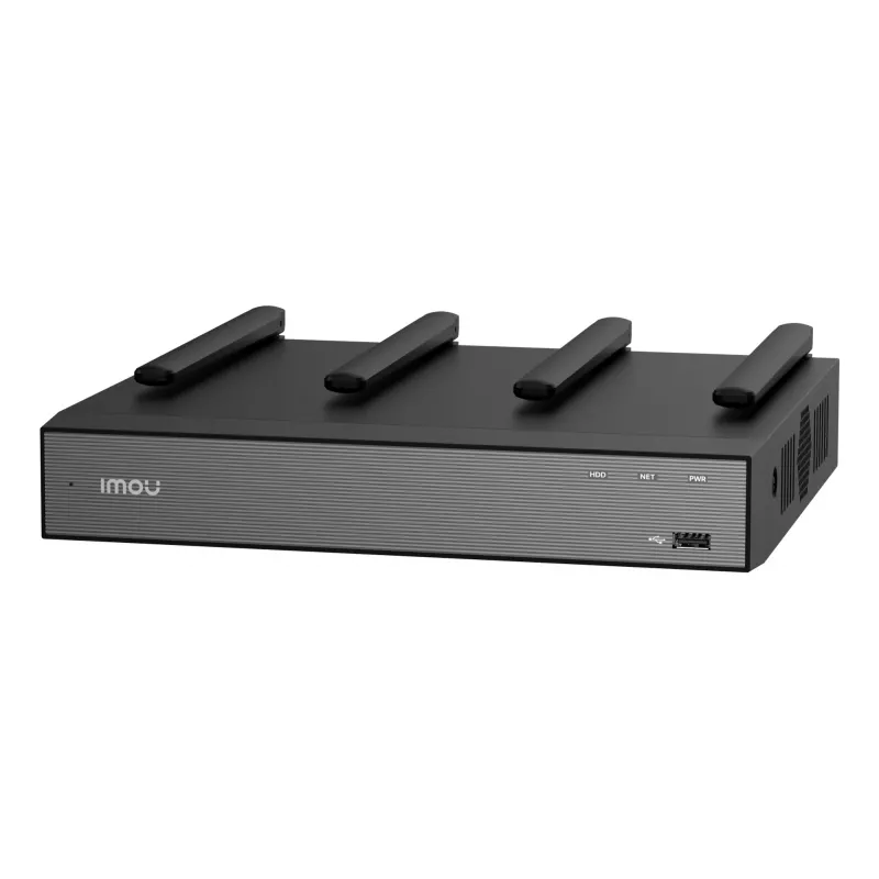 Grabador de vídeo en red IMOU N110W - NVR Wi-Fi 6 de 10 canales, máx. 2592x1944, Wi-Fi de doble banda, disco duro SATA de hasta 16 TB, Ethernet 10/100, negro