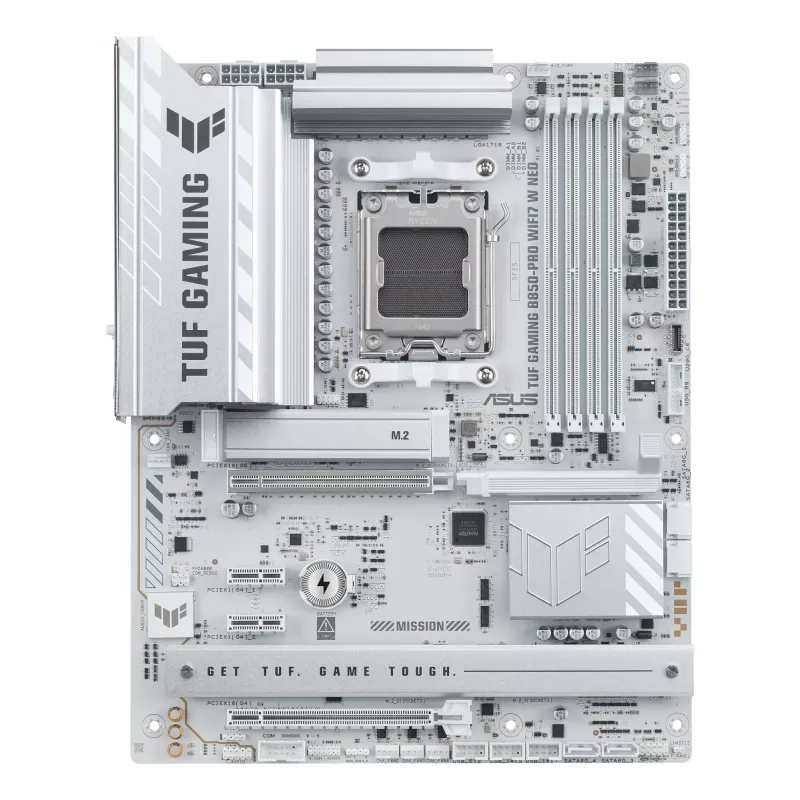 Placa base ASUS TUF GAMING B850‑PRO WIFI7 W NEO — AMD B850, zócalo AM5, ATX, DDR5, Wi‑Fi 7, 2,5GbE