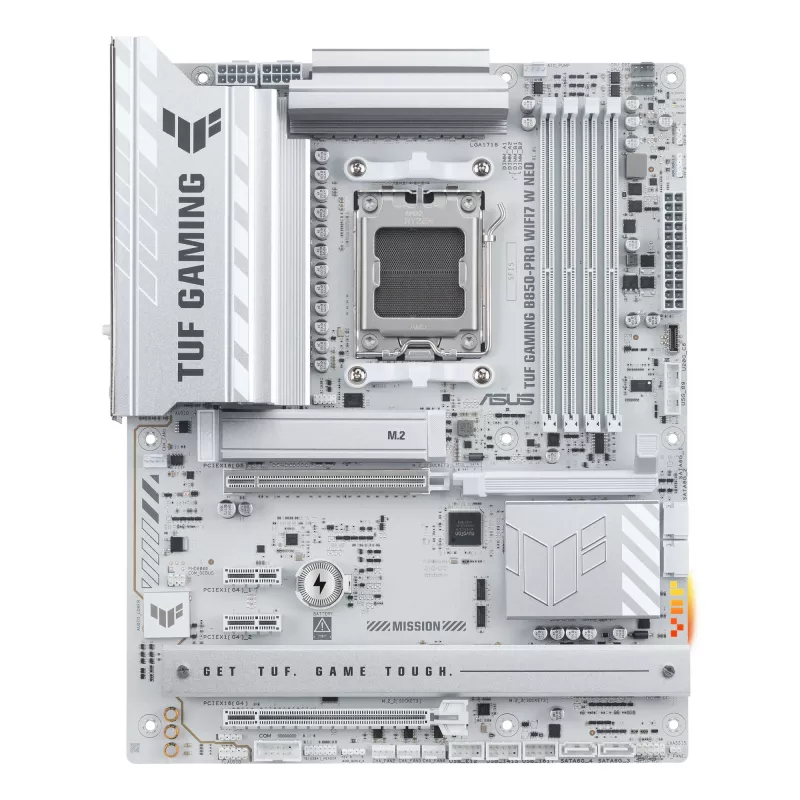 Placa base ASUS TUF GAMING B850‑PRO WIFI7 W NEO — AMD B850, zócalo AM5, ATX, DDR5, Wi‑Fi 7, 2,5GbE
