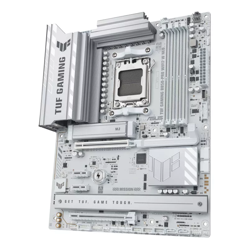 Placa base ASUS TUF GAMING B850‑PRO WIFI7 W NEO — AMD B850, zócalo AM5, ATX, DDR5, Wi‑Fi 7, 2,5GbE