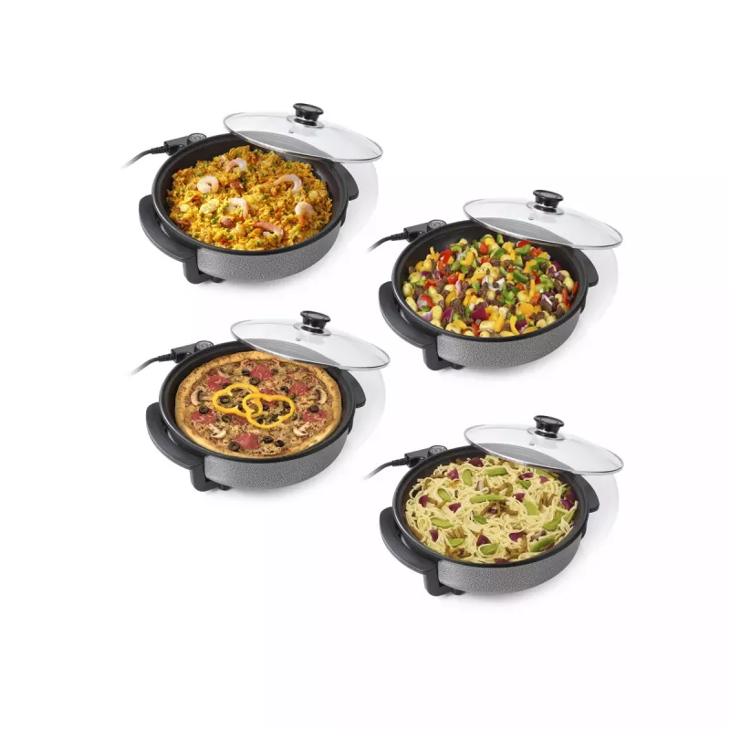 Sartén de parrilla Tristar PZ-2963 multifuncional redonda negra 30 cm