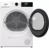 Secadora Gorenje DHNE82 BK040, Independiente, Carga frontal, Bomba de calor, Blanca, Botones, Mando giratorio, Derecha