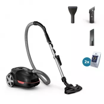 Aspirador de arrastre Philips Serie 5000 XD5123/10 — 900 W, bolsa de polvo de 4 L, filtro HEPA y micro, para suelos duros y alfombras