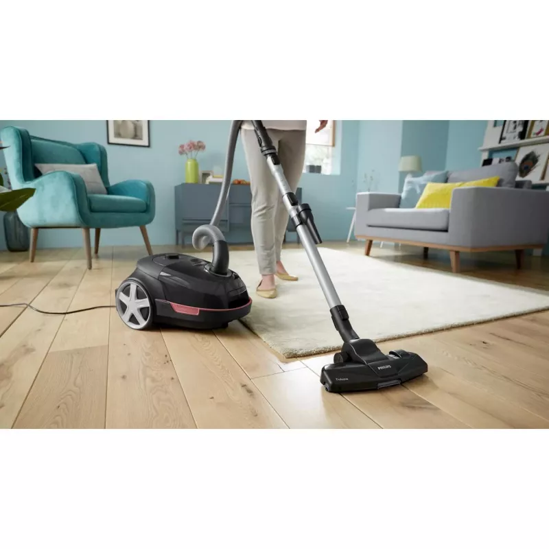 Aspirador de arrastre Philips Serie 5000 XD5123/10 — 900 W, bolsa de polvo de 4 L, filtro HEPA y micro, para suelos duros y alfombras