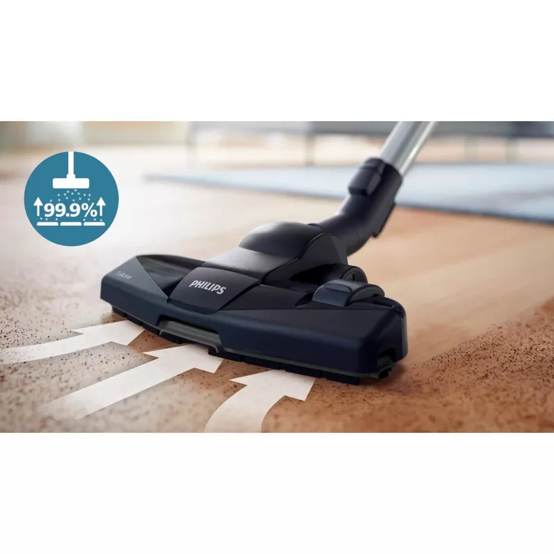 Aspirador de arrastre Philips Serie 5000 XD5123/10 — 900 W, bolsa de polvo de 4 L, filtro HEPA y micro, para suelos duros y alfombras