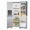 Frigorífico side-by-side LG GSGV81PYLL, 635 L de volumen total, refrigerador 416 L, congelador 219 L, plata metálico