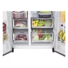 Frigorífico side-by-side LG GSGV81PYLL, 635 L de volumen total, refrigerador 416 L, congelador 219 L, plata metálico