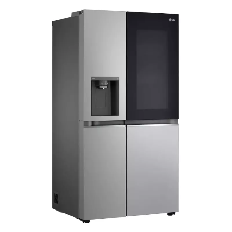 Frigorífico side-by-side LG GSGV81PYLL, 635 L de volumen total, refrigerador 416 L, congelador 219 L, plata metálico