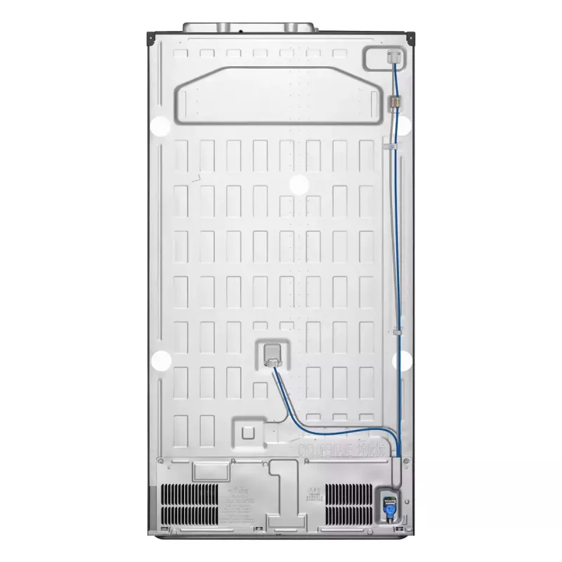 Frigorífico side-by-side LG GSGV81PYLL, 635 L de volumen total, refrigerador 416 L, congelador 219 L, plata metálico