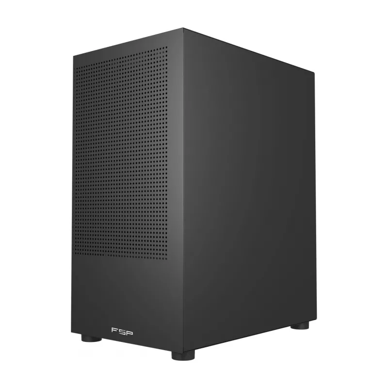 FSP S110-B Caja Mini-Tower mITX, mATX Negro, Small Form Factor (SFF), PC, Negro, micro ATX, Mini-ITX, Mesh, Metal, 16 cm
