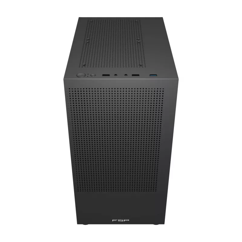 FSP S110-B Caja Mini-Tower mITX, mATX Negro, Small Form Factor (SFF), PC, Negro, micro ATX, Mini-ITX, Mesh, Metal, 16 cm
