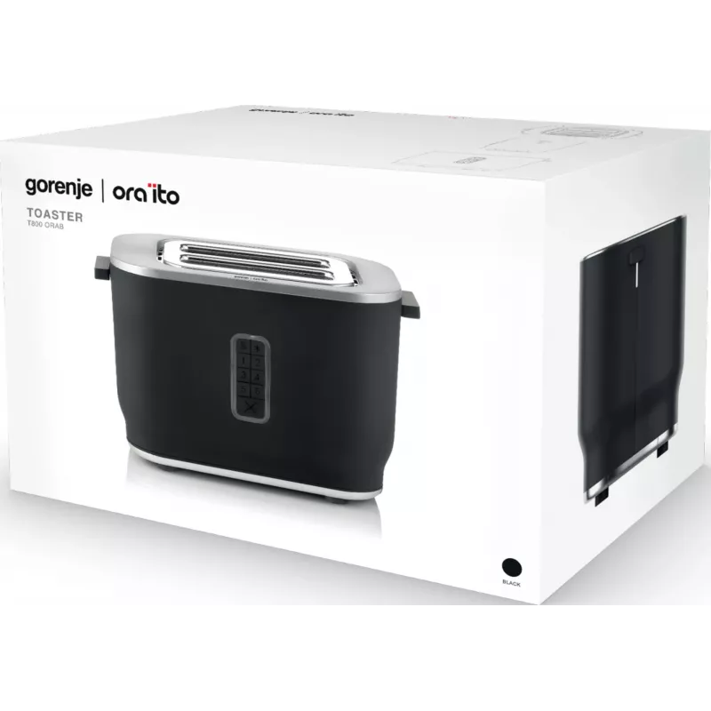 Gorenje T800ORAB 6 2 rebanadas 800 W Negro