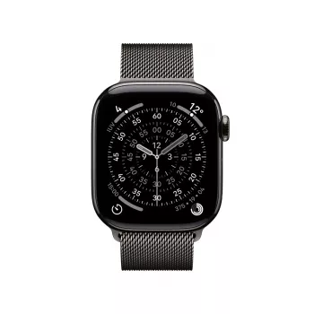 Smartwatch Apple Watch Series 11 GPS + Cellular 42mm Caja de titanio Slate con Milanese Loop Slate, 64 GB, OLED, 374x446 px