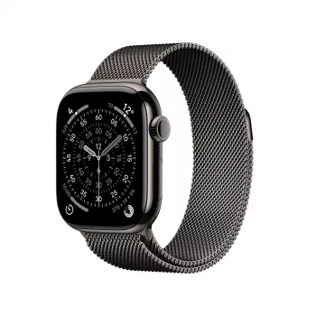 Smartwatch Apple Watch Series 11 GPS + Cellular 42mm Caja de titanio Slate con Milanese Loop Slate, 64 GB, OLED, 374x446 px