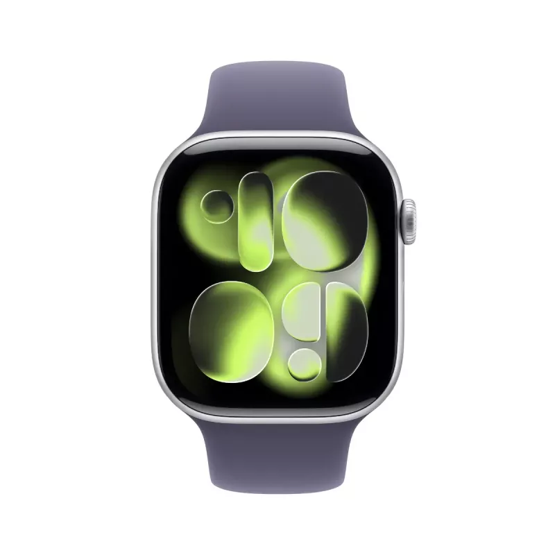 Smartwatch Apple Watch Series 11 GPS 46 mm Caja de aluminio plata Correa deportiva Lila Fog
